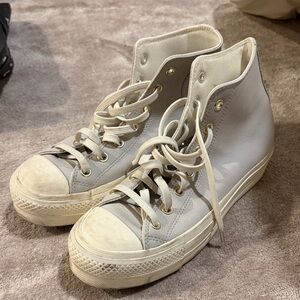 Classic White High-Top Sneakers